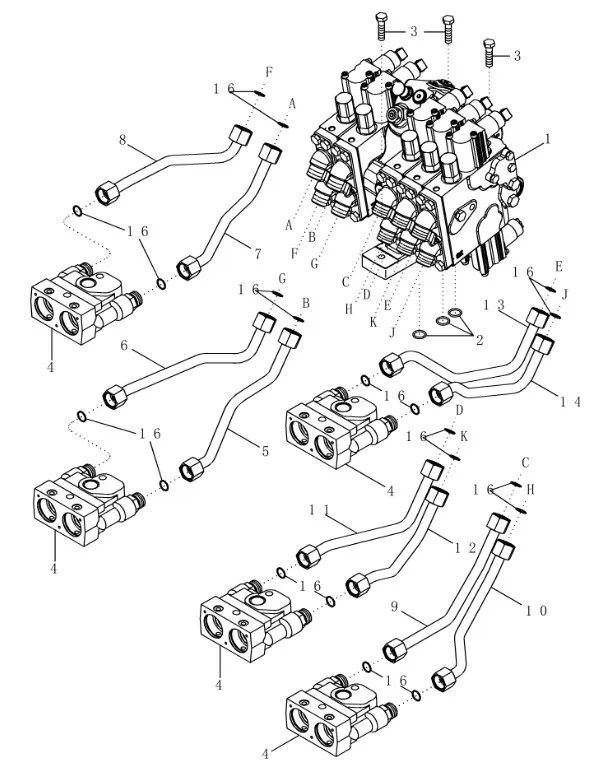 450500A1 - Трубка гидр. секций БРС TGT8/Mg.